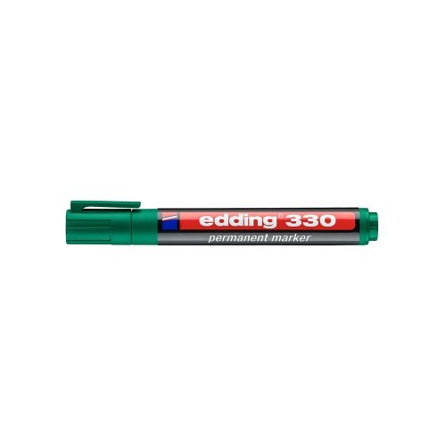 Marker permanent Edding 330 corp plastic varf retezat 1-5 mm verde