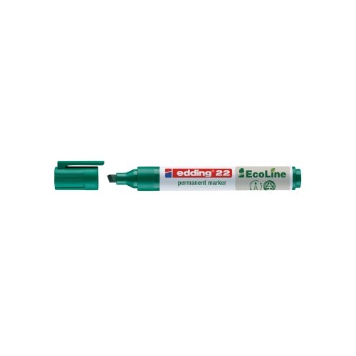 Marker permanent Edding 22 Ecoline corp plastic varf tesit 1-5 mm verde