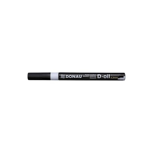 Marker permanent cu vopsea Donau varf rotund 2. 2 mm alb