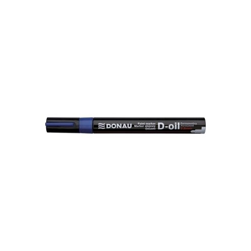 Marker permanent cu vopsea Donau varf rotund 2. 8 mm albastru