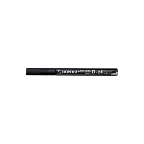 Marker permanent cu vopsea Donau varf rotund 2. 2 mm negru