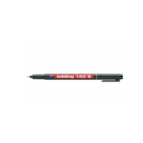 Marker permanent Edding OHP 140S corp plastic varf rotund 0. 3 mm negru
