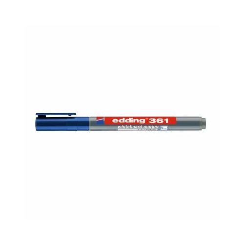 Marker Edding 361 pentru tabla corp plastic varf 1mm albastru