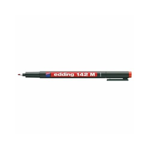 Marker permanent Edding OHP 142M corp plastic varf rotund 1 mm rosu