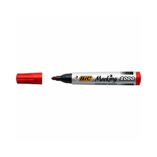 Marker permanent BIC 2000 varf rotund 1. 7 mm rosu