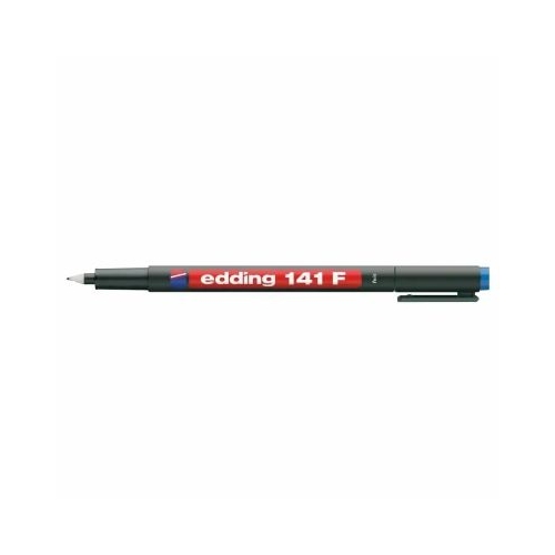 Marker permanent Edding OHP 141F corp plastic varf rotund 0. 6 mm albastru