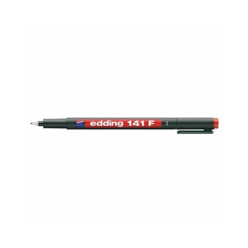 Marker permanent Edding OHP 141F corp plastic varf rotund 0. 6 mm rosu