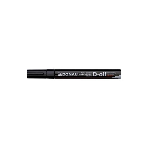 Marker permanent cu vopsea Donau varf rotund 2. 8 mm negru