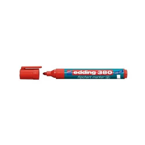 Marker Edding 380 pentru flipchart varf rotund 1. 5-3 mm rosu