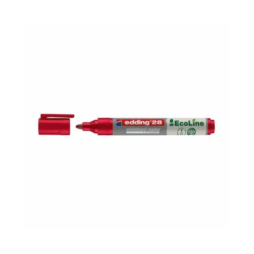Marker pentru tabla Edding 28 ecologic varf rotund 1. 5-3 mm rosu