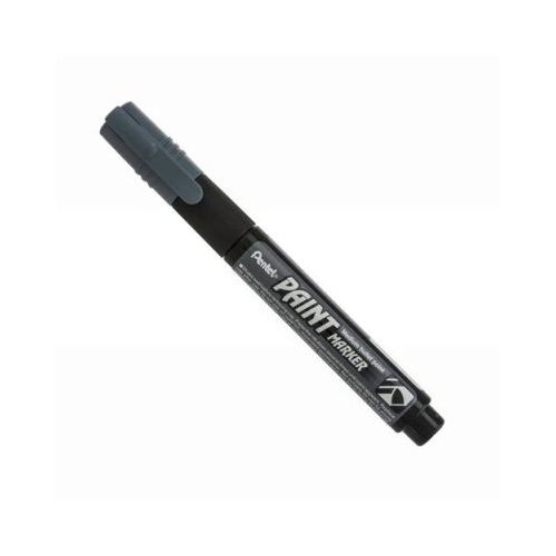 Marker permanent Pentel Paint Marker MMP20 4 mm cu vopsea gri