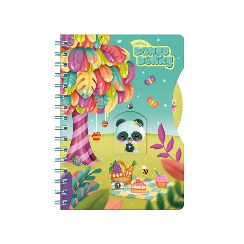 Agenda cu spira Bangoberry Pally Panda 192 file 16x21 cm