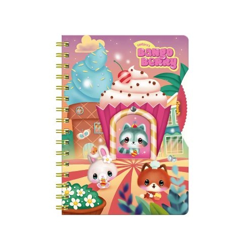 Agenda cu spira Bangoberry Remi Ratonul 192 file 16x21 cm