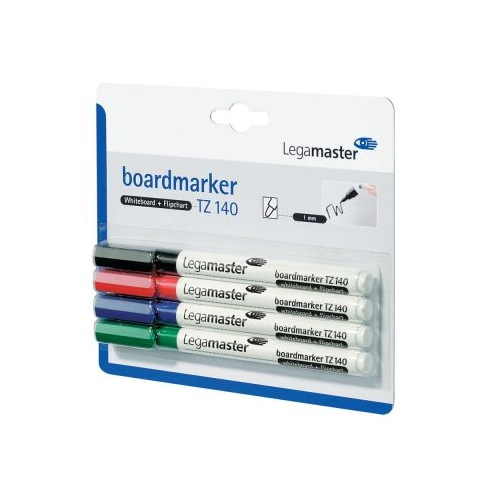 Marker pentru tabla Legamaster TZ140 varf rotund 1 mm 4 culoriset