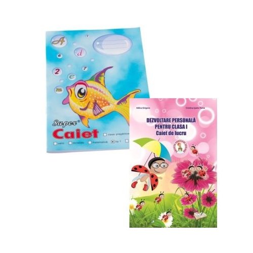Pachet Caiet tip 1 Pestisor A5 32 file Casa Tipografica si Dezvoltare Personala. Caiet de lucru pentru clasa 1 - Adina Grigore