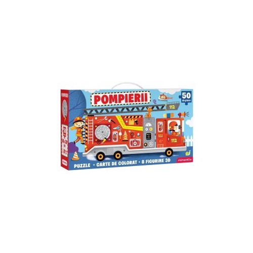 Joc educativ Puzzle Mimorello Pompierii
