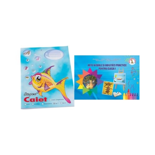 Pachet Caiet tip 1 Pestisor A5 32 file Casa Tipografica si Arte vizuale si abilitati practice Clasa 1 - Ioana Neagoe