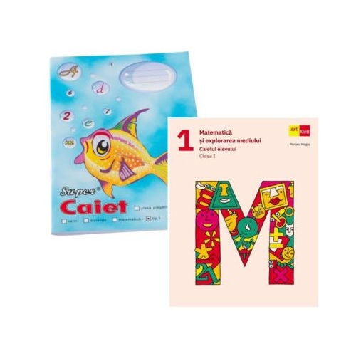 Pachet Caiet tip 1 Pestisor A5 32 file Casa Tipografica si Matematica si explorarea mediului. Caietul elevului. Clasa 1 - Mariana Mogos