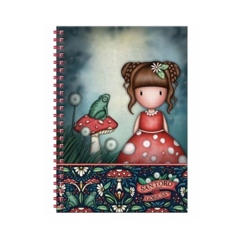 Caiet A4 Gorjuss Little Mushroom cu accesorii scolare