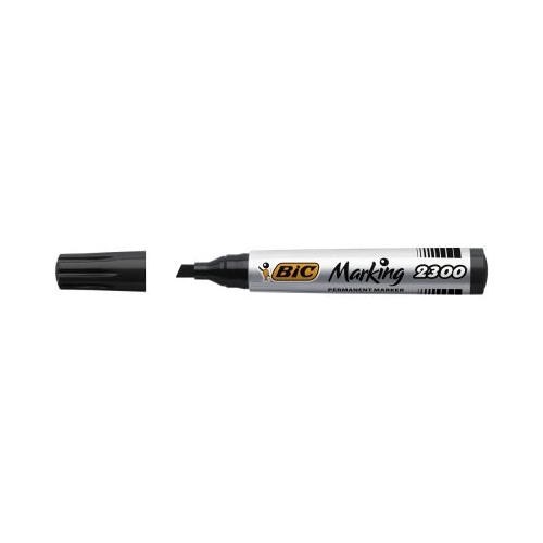Marker permanent Bic 2300 varf tesit 3-5mm negru 12 bucaticutie