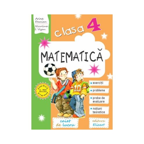 Matematica Clasa 4. Caiet editia 2023 - Arina Damian