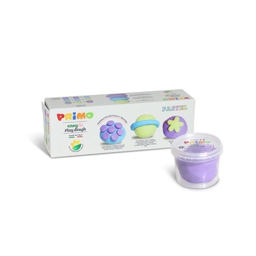 Plastilina Morocolor Primo 3 culori pastel in recipient plastic 100g