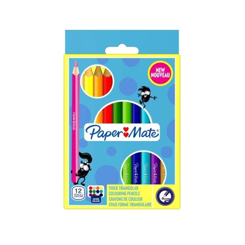 Set creioane colorate Papermate Jumbo
