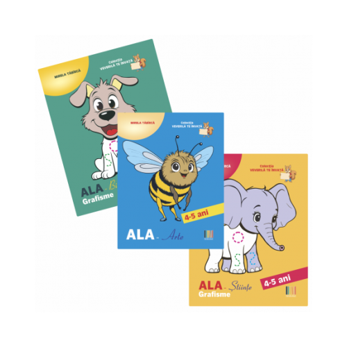 Set 3 carti Grafisme 4-5 ani