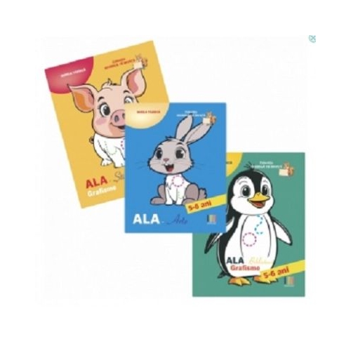 Set 3 carti Grafisme 5-6 ani