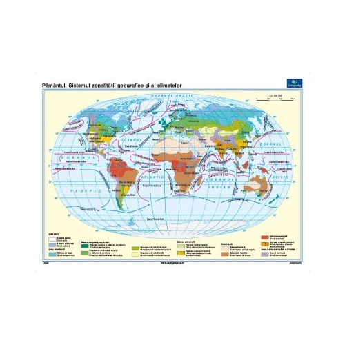 Pamantul. Sistemul zonalitatii geografice si a climatelor 120x160 cm CR-3132A