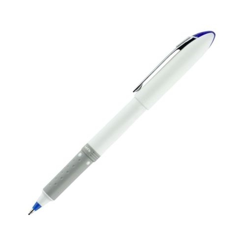 Roller Uni-ball Grip UB-247SF 0.7mm grip cauciucat corp alb scris albastru