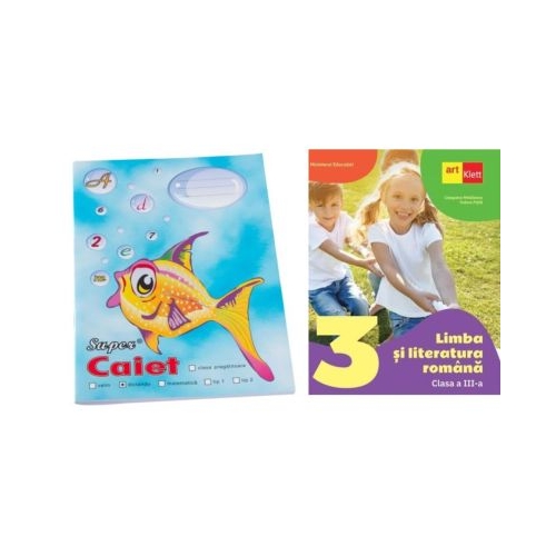 Pachet Caiet Pestisor dictando A5 48 file Casa Tipografica si Limba si literatura romana manual pentru clasa a 3-a - Cleopatra Mihailescu