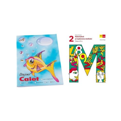 Pachet Caiet tip 2 Pestisor A5 48 file Casa Tipografica si Matematica si explorarea mediului. Manual clasa a 2-a - Mariana Mogos