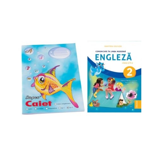 Pachet Caiet tip 2 Pestisor A5 48 file Casa Tipografica si Comunicare in Limba Moderna Engleza. Manual pentru clasa a 2-a - Valentina Barabas