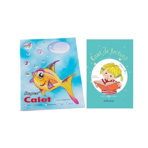 Pachet Caiet Pestisor dictando A5 48 file Casa Tipografica si Caiet de lectura pentru clasa a 3-a - Silvia Mihai