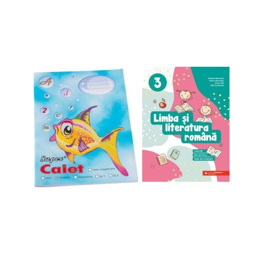 Pachet Caiet Pestisor dictando A5 48 file Casa Tipografica si Limba si literatura romana. Exercitii fise de lucru teste de evaluare. Clasa a 3-a - Daniela Berechet