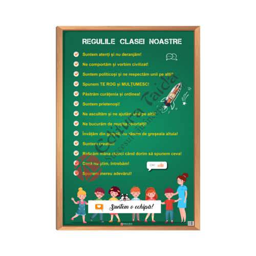 Plansa Regulile clasei