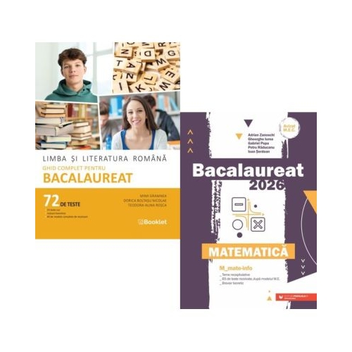 Pachet Bacalaureat 2026. Limba si literatura romana. 72 teste complete si Matematica MMate-Info - Mimi Gramnea Gheorghe Iurea