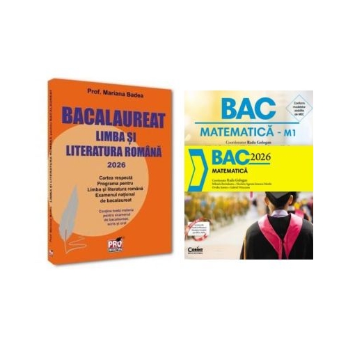 Pachet Bacalaureat 2026. Limba si literatura romana si Matematica - Mariana Badea Radu Gologan