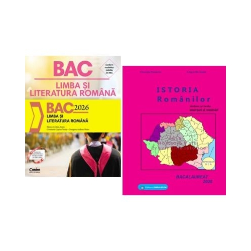 Pachet Bacalaureat 2026 Limba si literatura romana si Istoria romanilor - Monica Cristina Anisie Gheorghe Dondorici