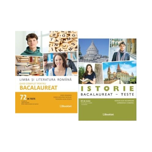 Pachet Bacalaureat Limba si literatura romana 72 teste si Istorie 65 de teste - Mimi Gramnea Adrian Ilie Aichimoaie