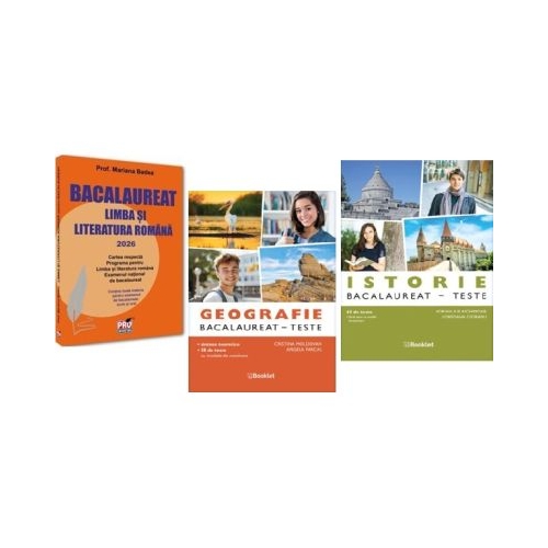 Pachet Bacalaureat 2026 Limba romana Geografie si Istorie - Mariana Badea Adrian Ilie Aichimoaie Cristina Moldovan