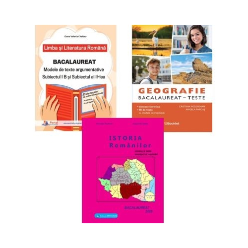 Pachet Bacalaureat Limba romana Geografie si Istoria romanilor - Oana Valeria Chelaru Gheorghe Dondorici Cristina Moldovan