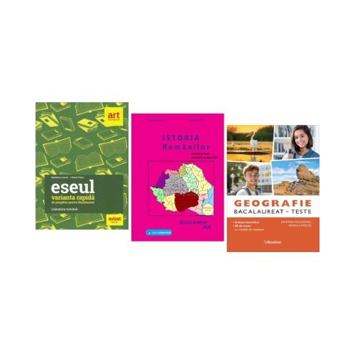 Pachet Bacalaureat Limba romana Eseul Geografie si Istoria romanilor - Liliana Paicu Gheorghe Dondorici Cristina Moldovan