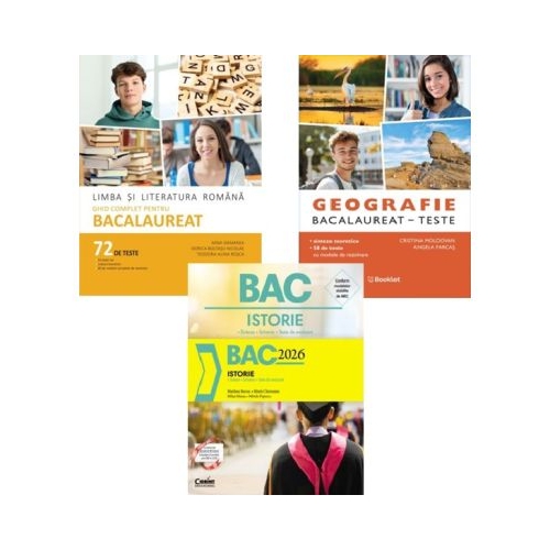 Pachet Bacalaureat 2026 Limba romana Ghid complet Geografie si Istorie - Mimi Gramnea Marilena Bercea Cristina Moldovan