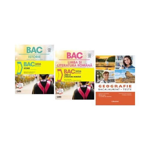 Pachet Bacalaureat 2026 Limba si literatura romana Geografie si Istorie - Monica Cristina Anisie Marilena Bercea Cristina Moldovan