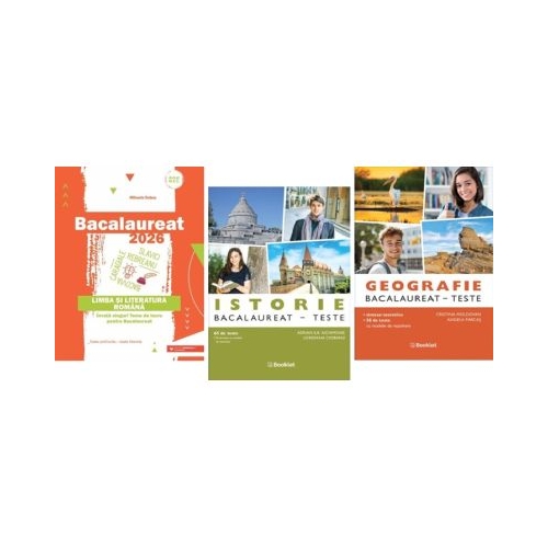 Pachet Bacalaureat 2026 Limba romana Geografie si Istorie - Mihaela Dobos Adrian Ilie Aichimoaie Cristina Moldovan
