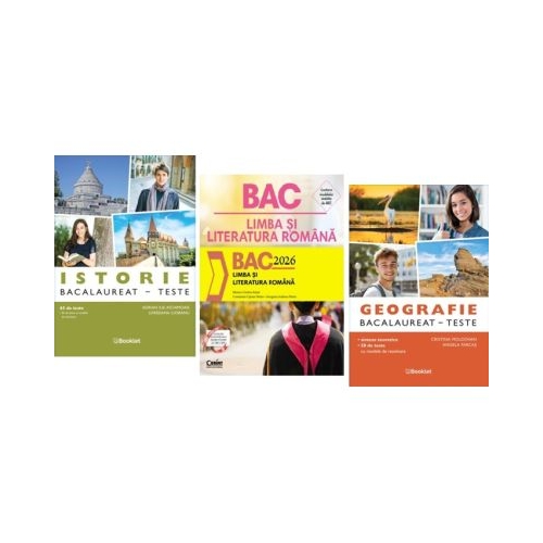 Pachet Bacalaureat 2026 Limba si literatura romana Geografie si Istorie - Monica Cristina Anisie Adrian Ilie Aichimoaie Cristina Moldovan