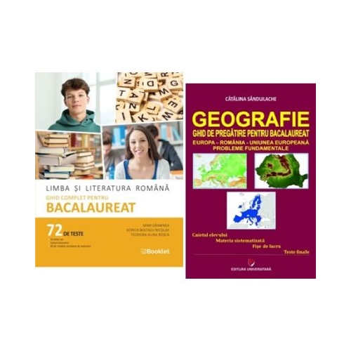 Pachet Bacalaureat Limba si literatura romana si Geografie - Mimi Gramnea Catalina Sandulache