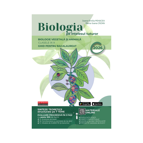 Bacalaureat Biologia pe intelesul tuturor 2026. Clasele 9-10 - Maria Ioana Cazan